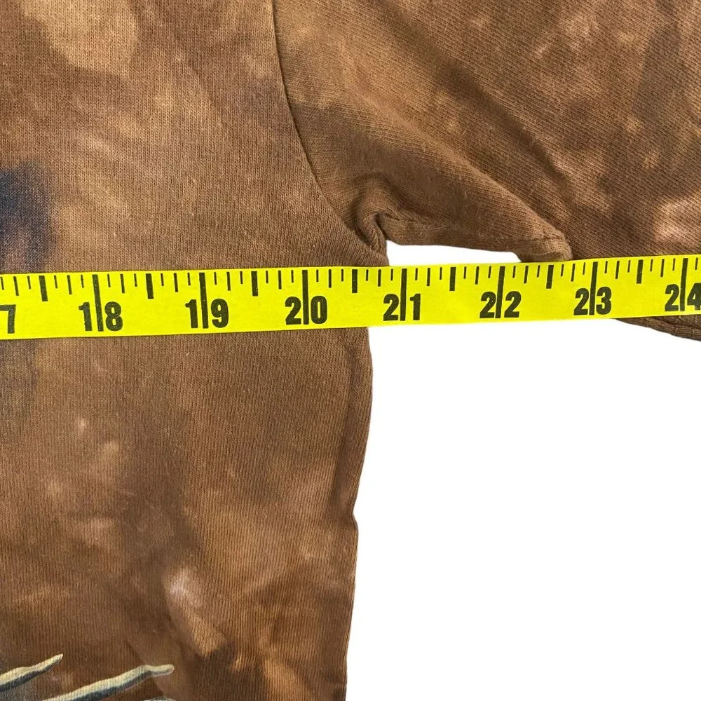 Vintage 1997 The Mountain Bald Eagle Graphic Shirt Men's Large Brown Tye-Die Tee - Picture 11 of 12